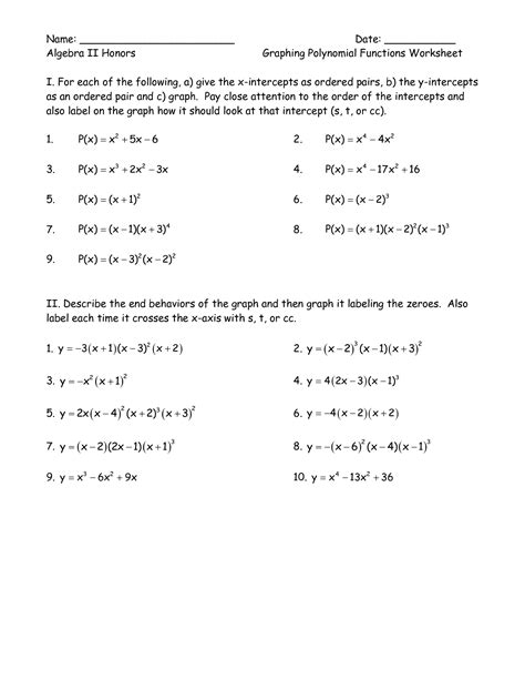 Use the Rational Zero Theorem to list all possible rational zeros of the function. . Zeros of polynomial functions worksheet with answers pdf